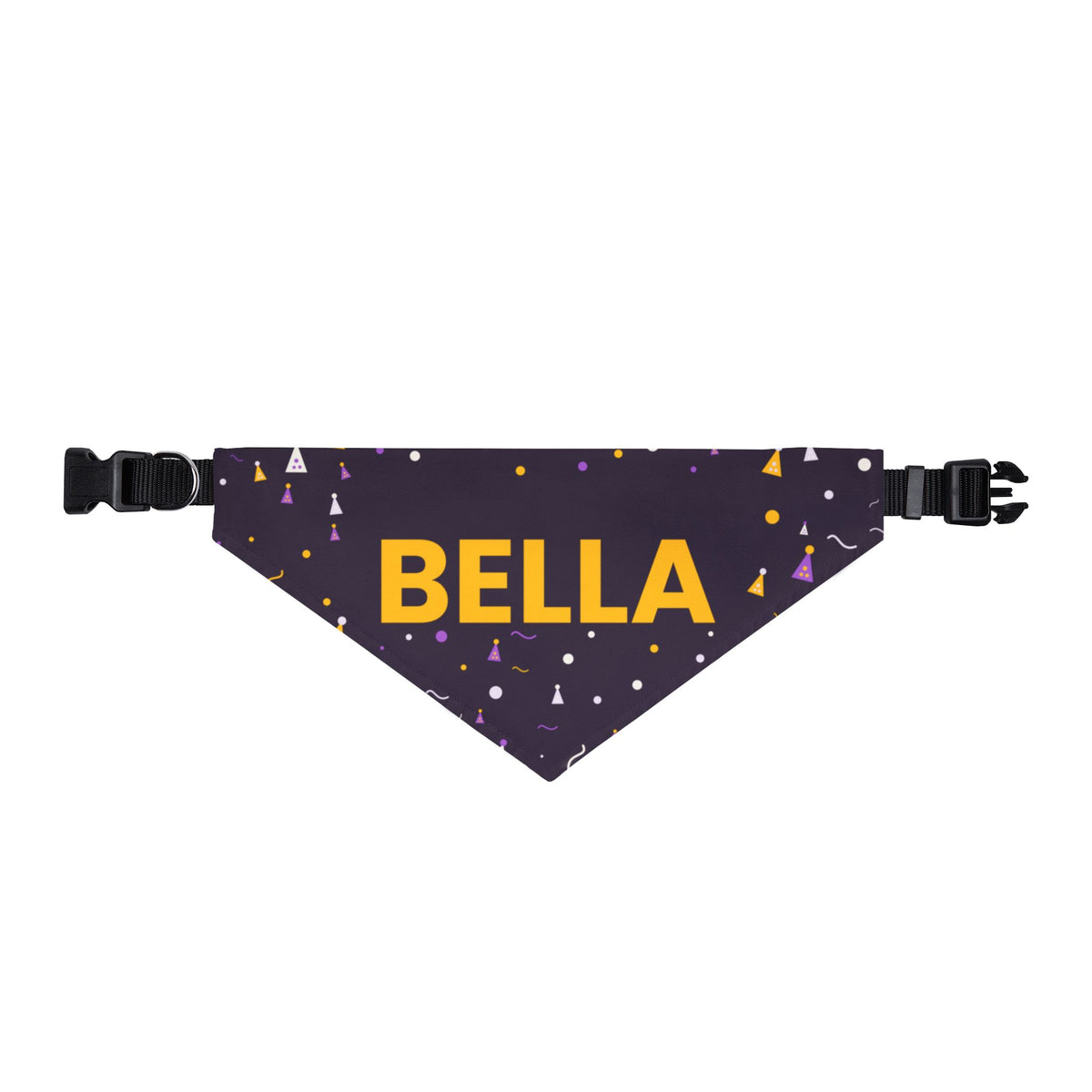 Party Hats Custom Name Dog Birthday Bandana