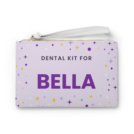 Custom Name Dog Dental Kit Clutch