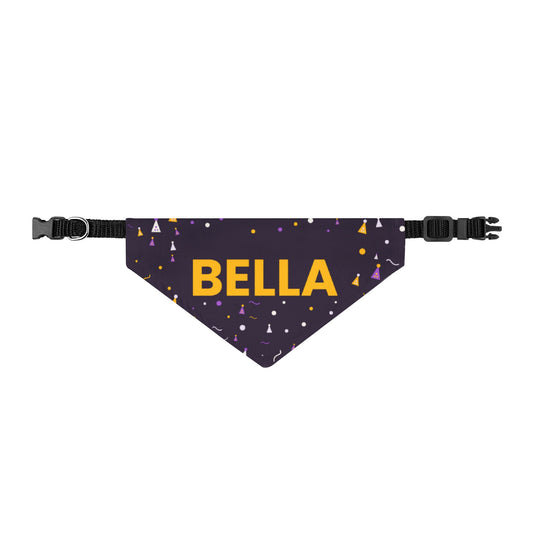 Party Hats Custom Name Dog Birthday Bandana