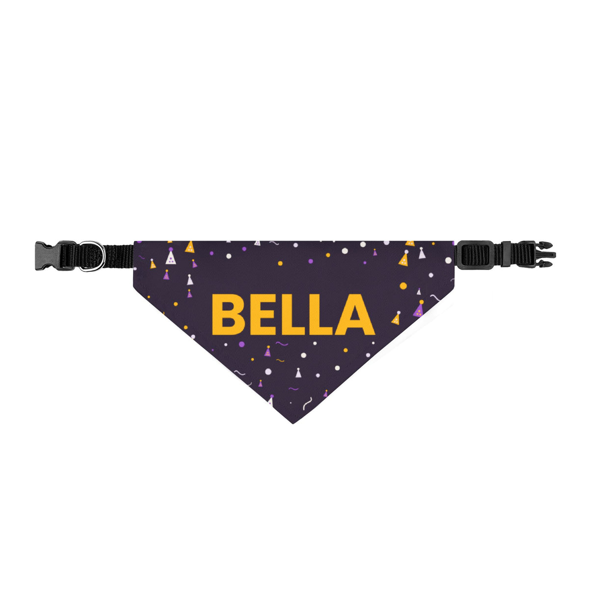 Party Hats Custom Name Dog Birthday Bandana